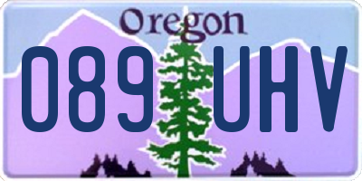 OR license plate 089UHV