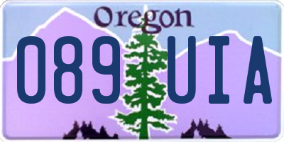 OR license plate 089UIA
