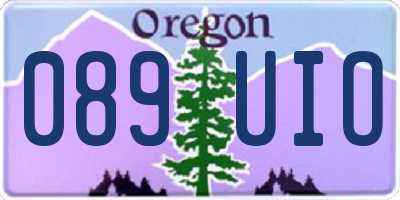 OR license plate 089UIO