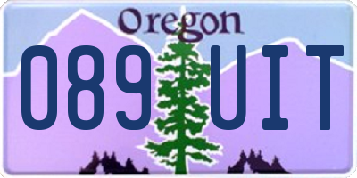 OR license plate 089UIT