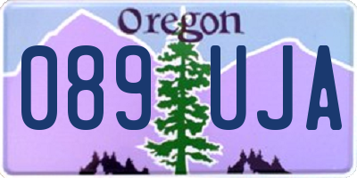 OR license plate 089UJA