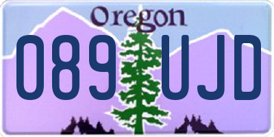 OR license plate 089UJD