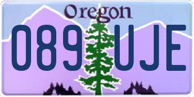 OR license plate 089UJE