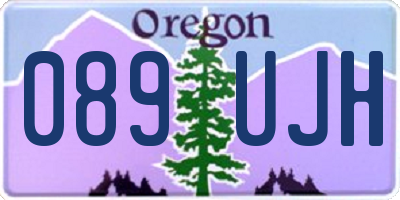 OR license plate 089UJH