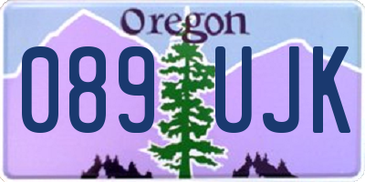 OR license plate 089UJK