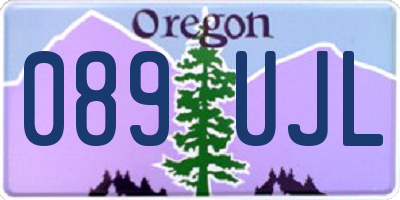OR license plate 089UJL