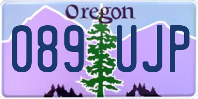 OR license plate 089UJP