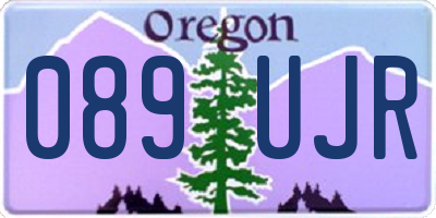OR license plate 089UJR