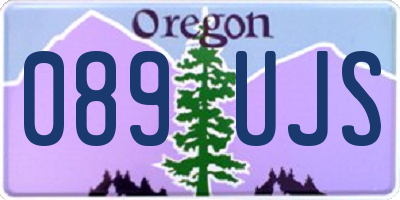OR license plate 089UJS