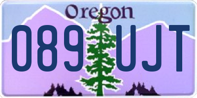 OR license plate 089UJT