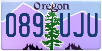 OR license plate 089UJU
