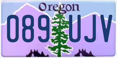 OR license plate 089UJV