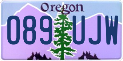OR license plate 089UJW