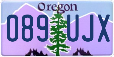 OR license plate 089UJX
