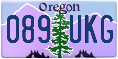 OR license plate 089UKG