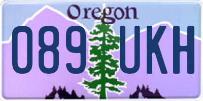 OR license plate 089UKH