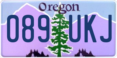 OR license plate 089UKJ