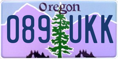 OR license plate 089UKK