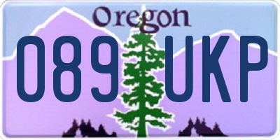OR license plate 089UKP