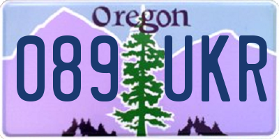 OR license plate 089UKR
