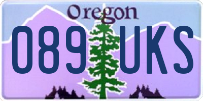 OR license plate 089UKS