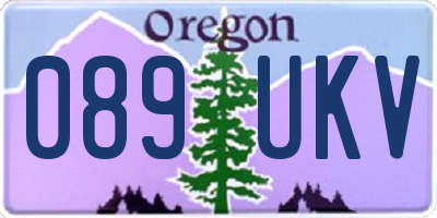 OR license plate 089UKV