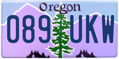OR license plate 089UKW