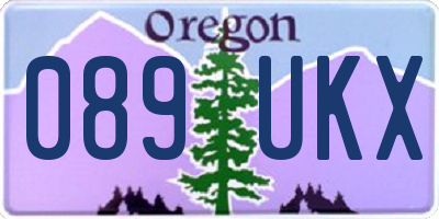 OR license plate 089UKX