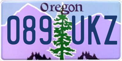 OR license plate 089UKZ