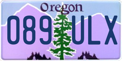 OR license plate 089ULX