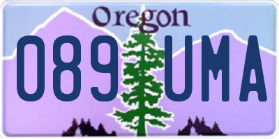 OR license plate 089UMA