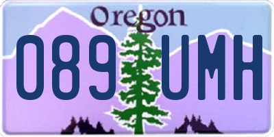 OR license plate 089UMH