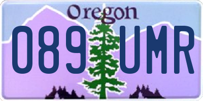 OR license plate 089UMR