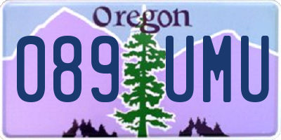OR license plate 089UMU