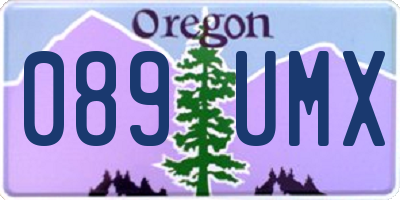 OR license plate 089UMX