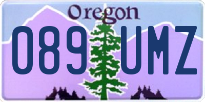 OR license plate 089UMZ