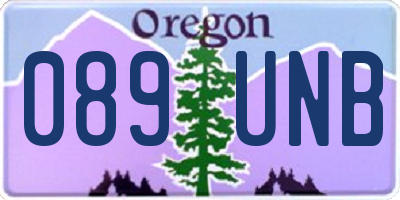 OR license plate 089UNB