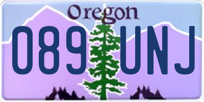 OR license plate 089UNJ