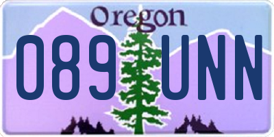 OR license plate 089UNN
