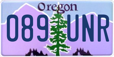OR license plate 089UNR