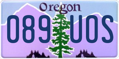 OR license plate 089UOS