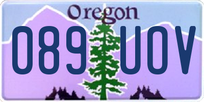 OR license plate 089UOV