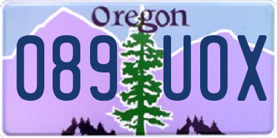OR license plate 089UOX