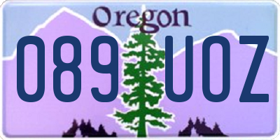 OR license plate 089UOZ