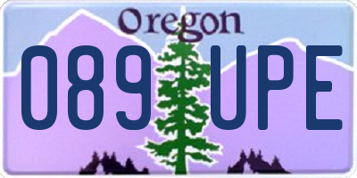 OR license plate 089UPE