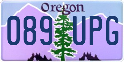 OR license plate 089UPG