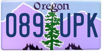 OR license plate 089UPK