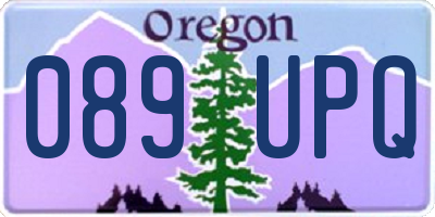 OR license plate 089UPQ