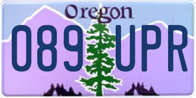 OR license plate 089UPR
