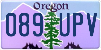 OR license plate 089UPV